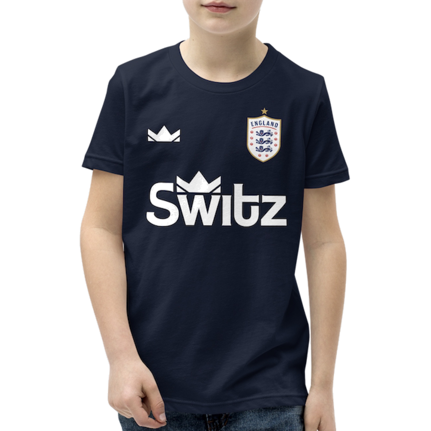 🏴󠁧󠁢󠁥󠁮󠁧󠁿 YOUTH - SWITZ ENGLAND FOOTBALL T-SHIRT - Navy 🏴󠁧󠁢󠁥󠁮󠁧󠁿