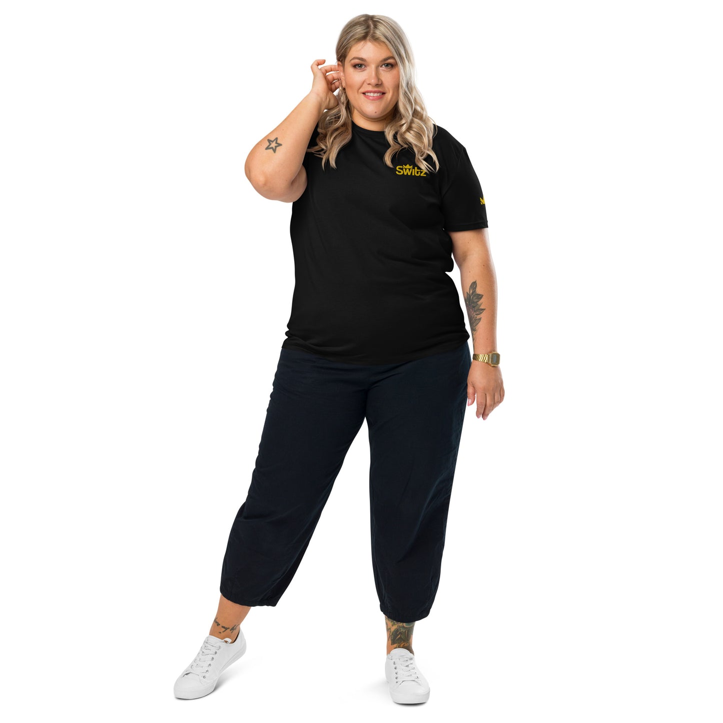 SWITZ - BLACK/GOLD TEE