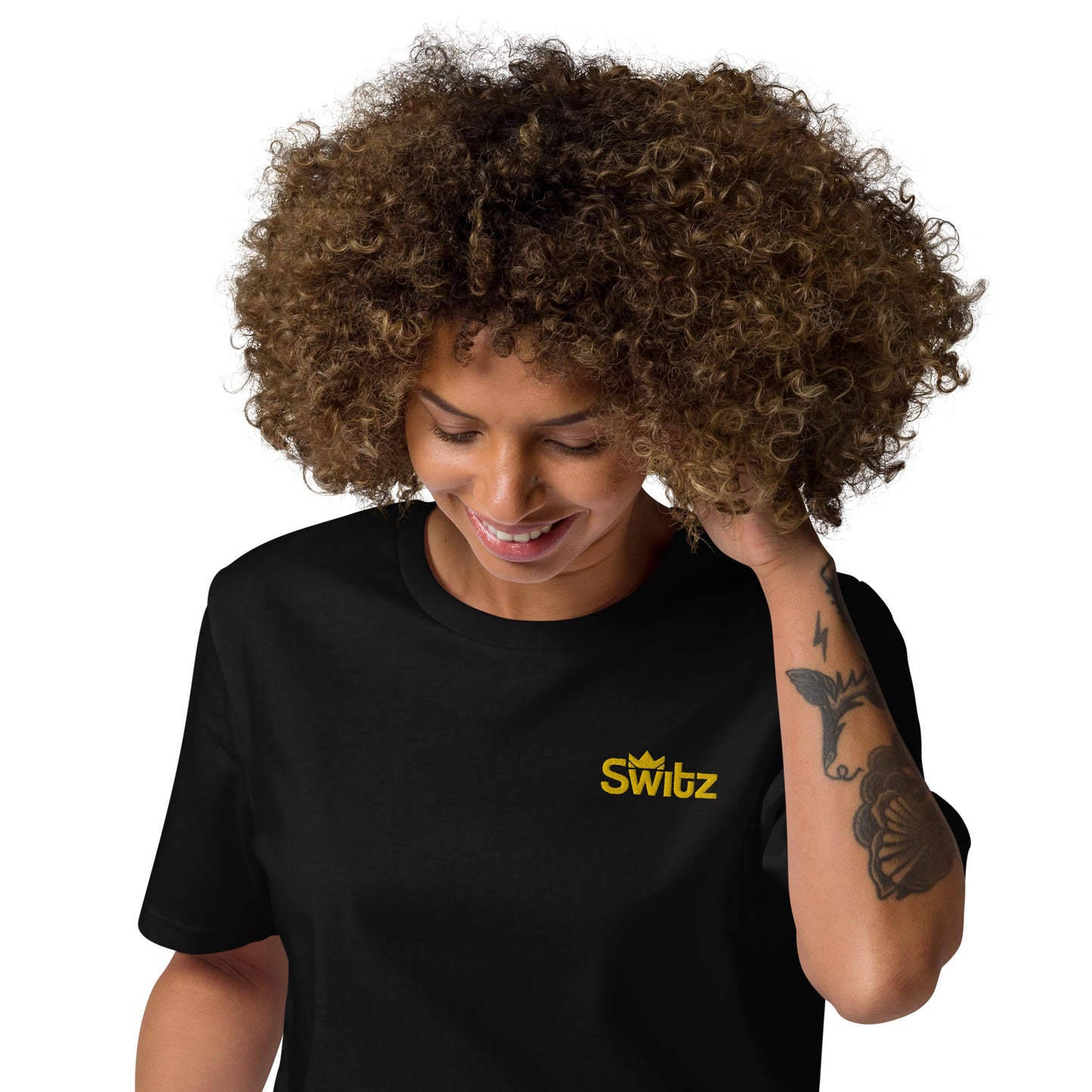 SWITZ - BLACK/GOLD TEE
