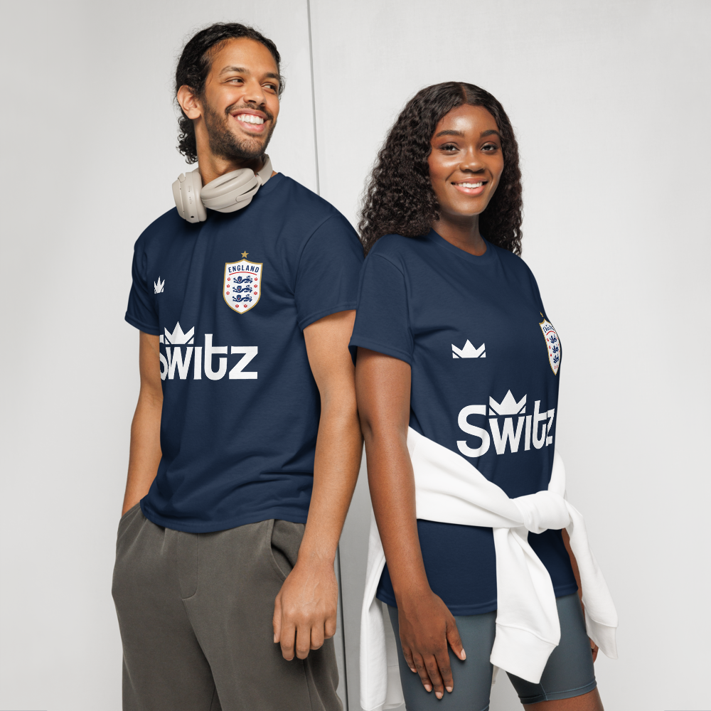 🏴󠁧󠁢󠁥󠁮󠁧󠁿 SWITZ ENGLAND FOOTBALL T-SHIRT - Navy 🏴󠁧󠁢󠁥󠁮󠁧󠁿