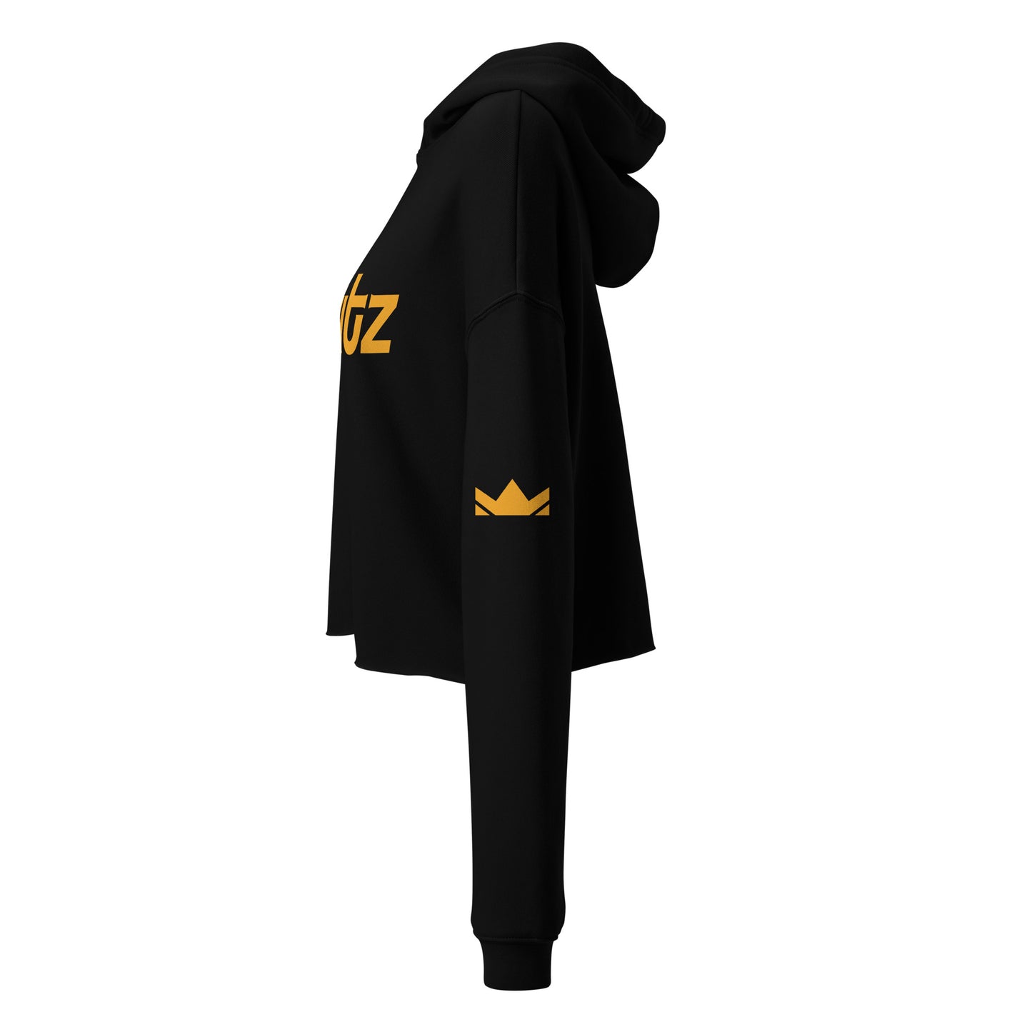 SWITZ - GOLD - Womens Crop Hoodie