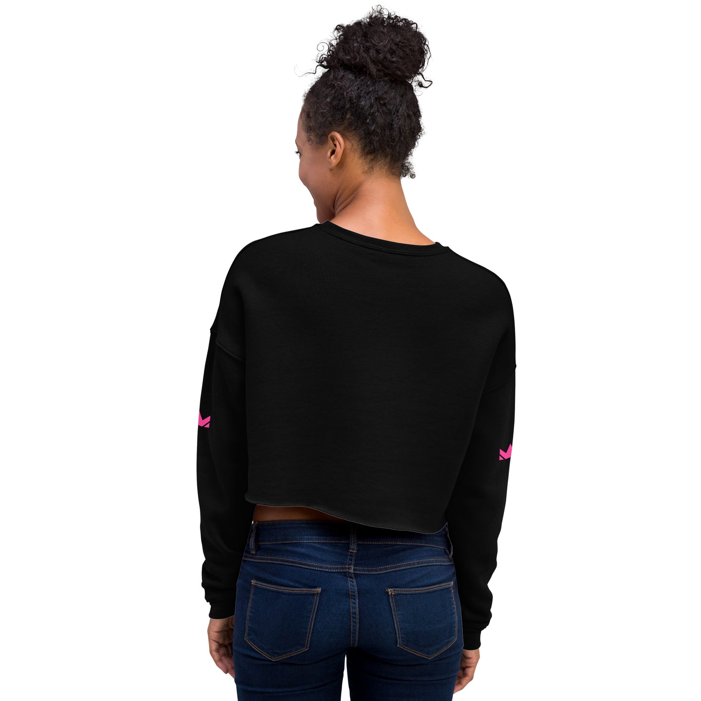 SWITZ - PINK - Women's Crop Sweatshirt
