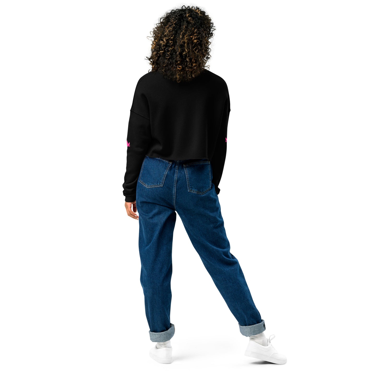 SWITZ - PINK - Women's Crop Sweatshirt