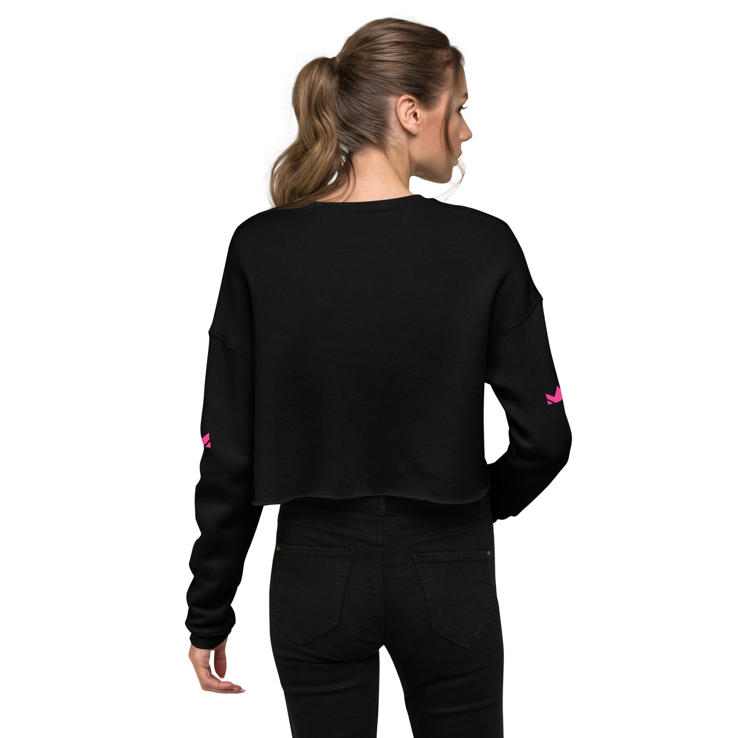 SWITZ - PINK - Women's Crop Sweatshirt