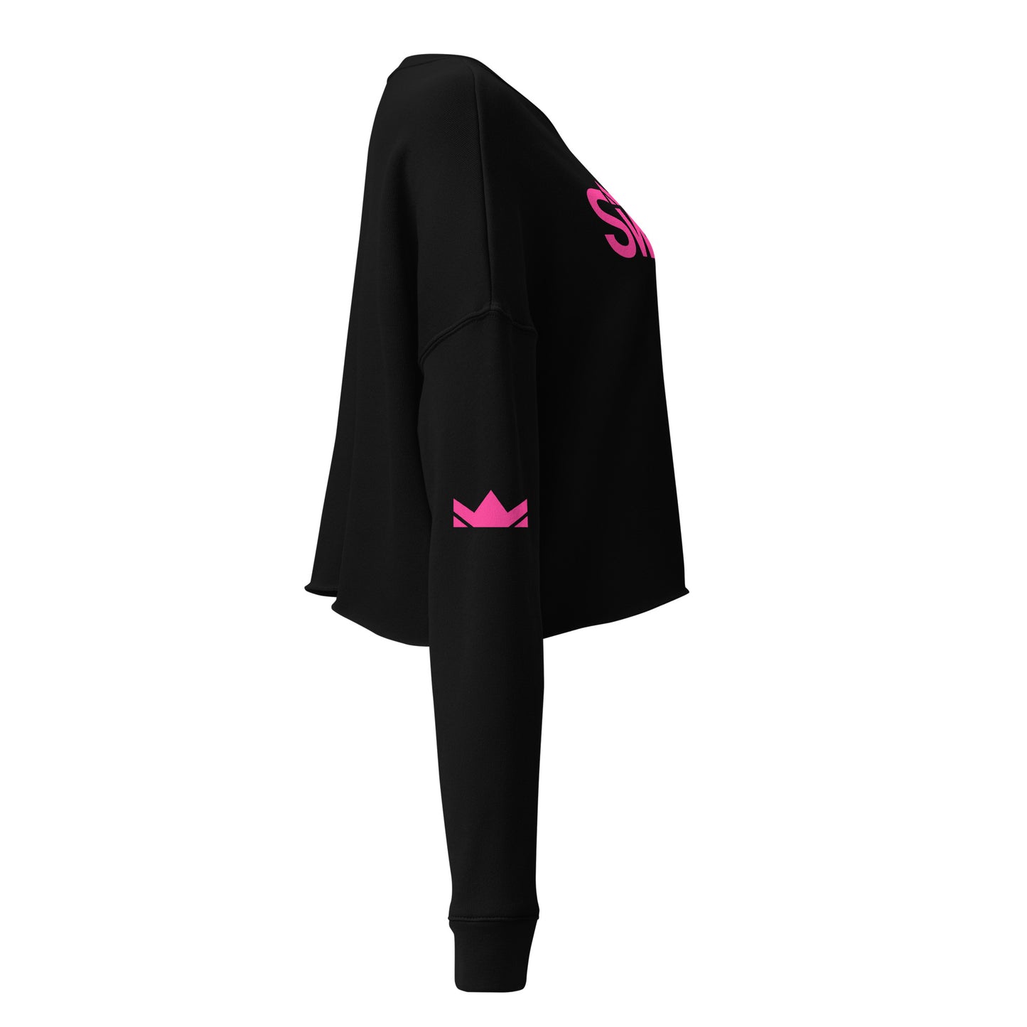 SWITZ - PINK - Women's Crop Sweatshirt