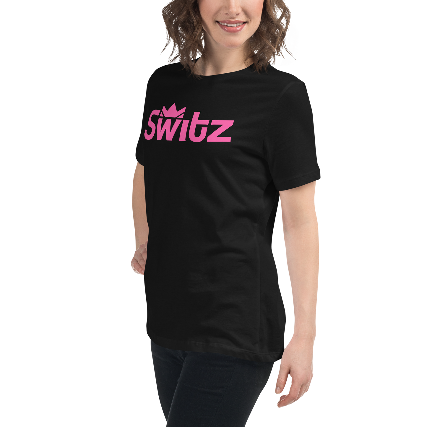 SWITZ - PINK - Women's Relaxed T-Shirt