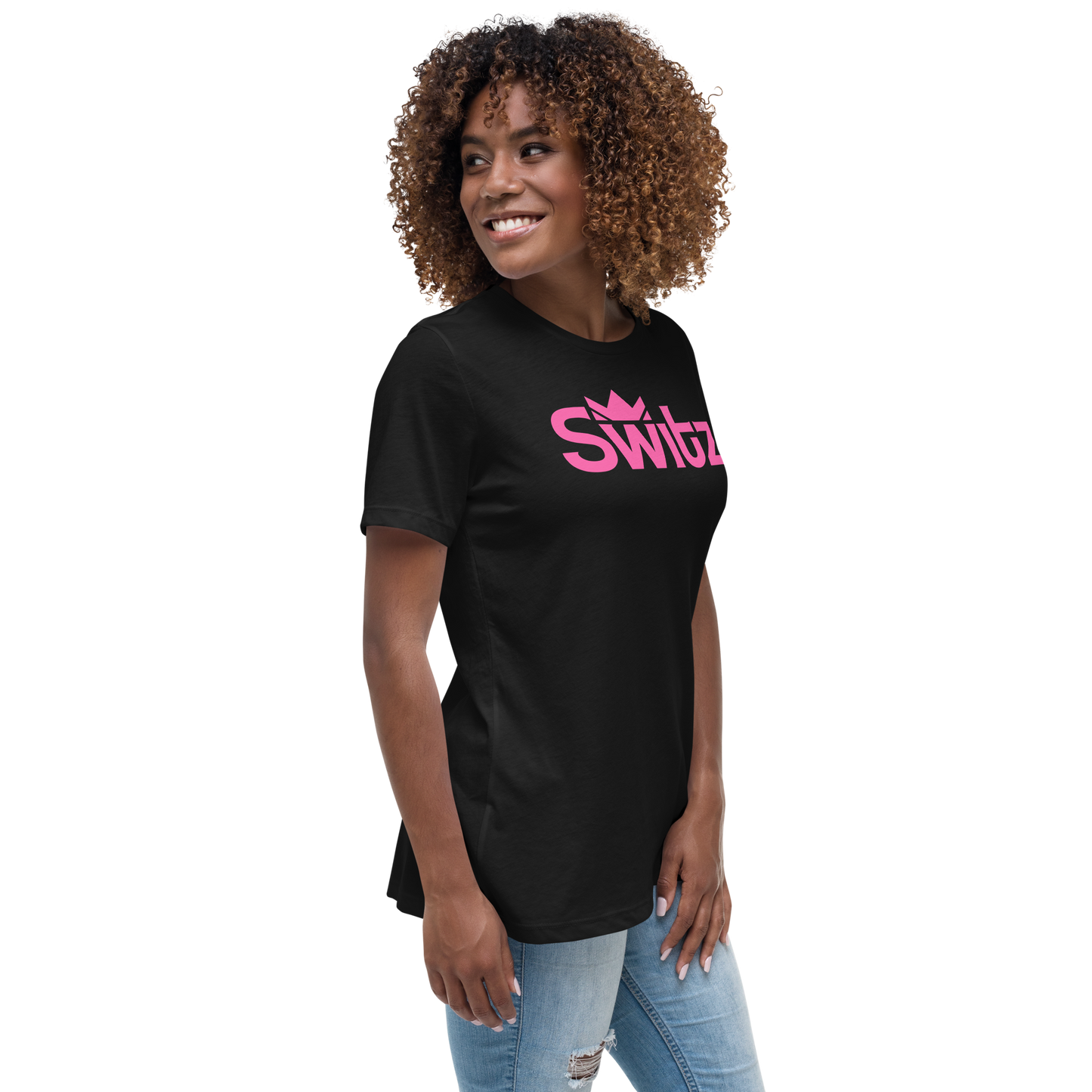 SWITZ - PINK - Women's Relaxed T-Shirt