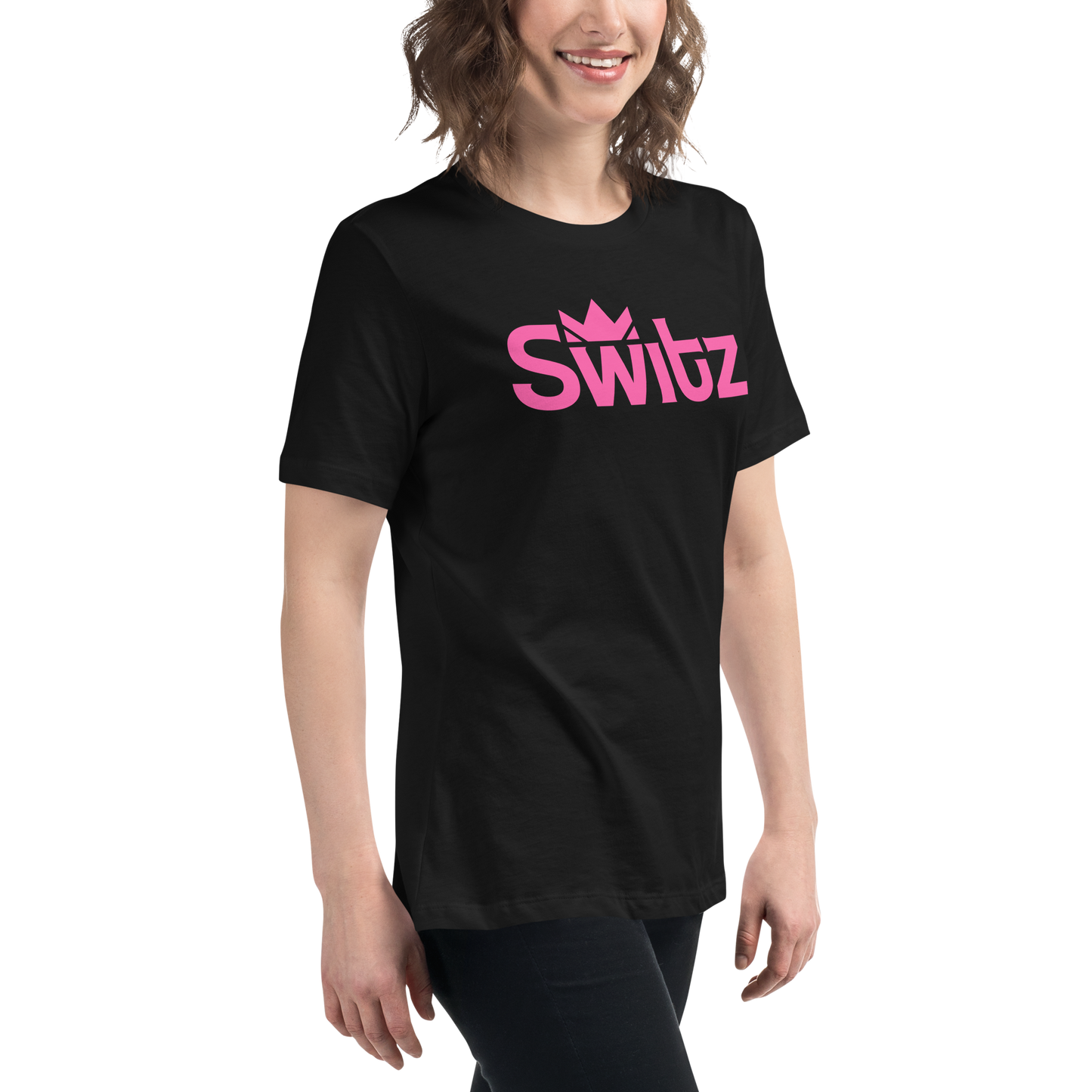 SWITZ - PINK - Women's Relaxed T-Shirt